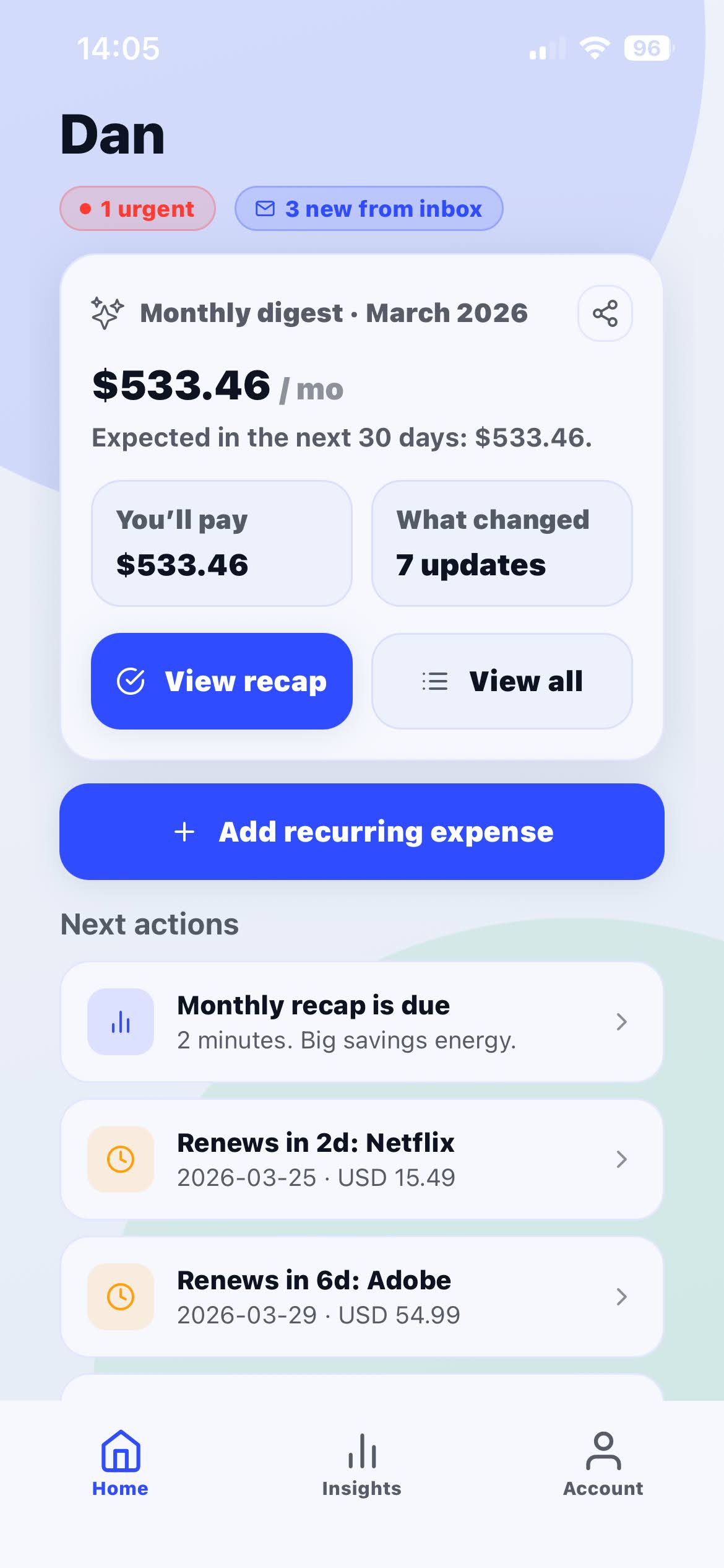 BeforeItBills app