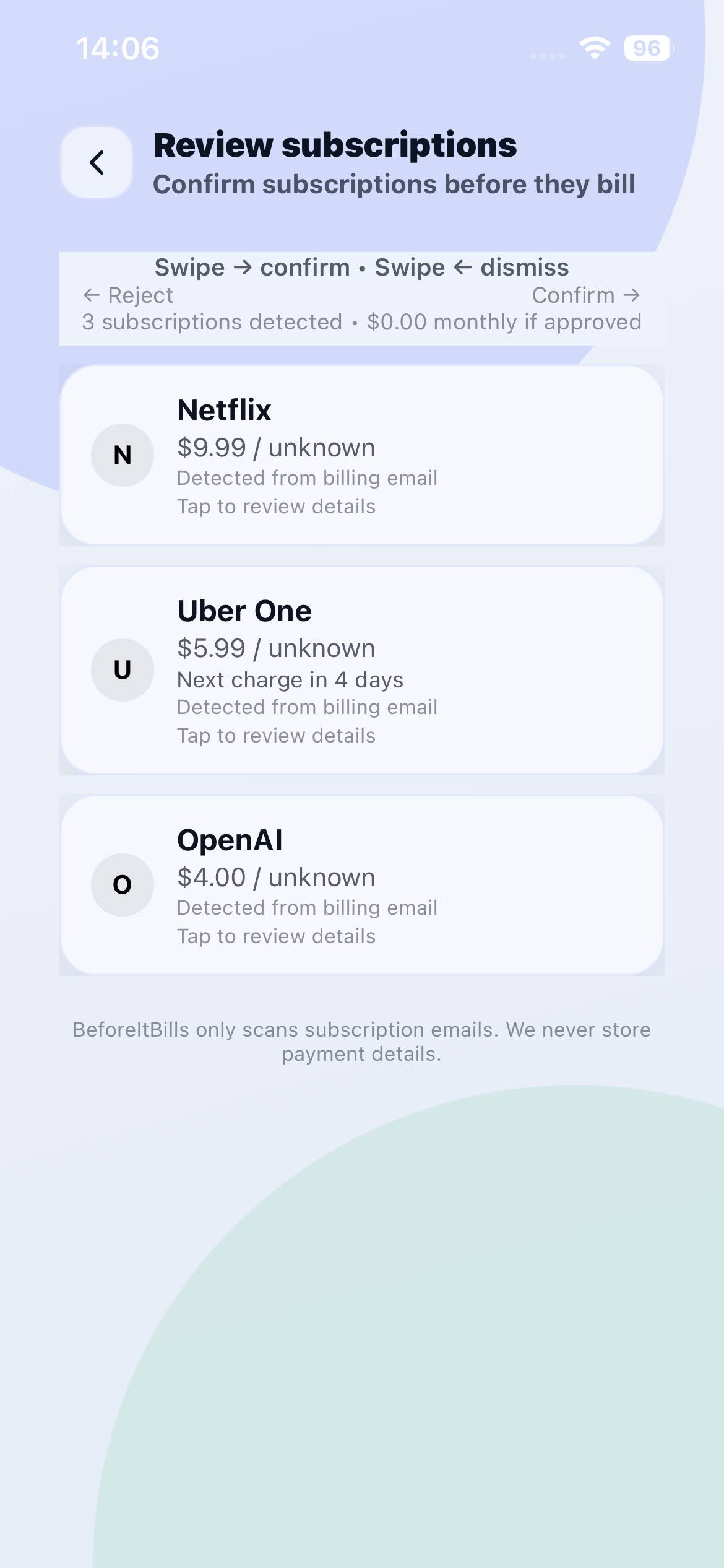 Smart inbox detection